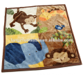 animal printed warm flannel fleece baby throw blanket